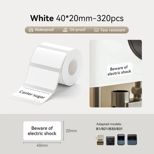 [300-37] Etiquettes BL 40x20 (230pc)