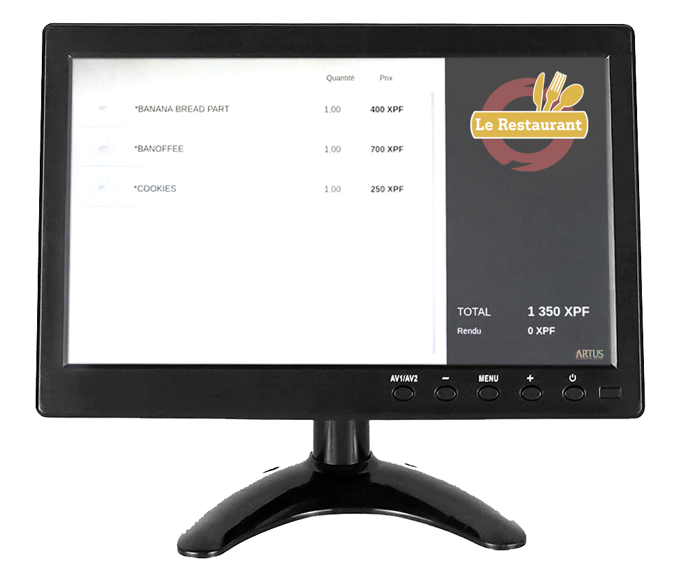 AFFICHEUR CLIENT 10"